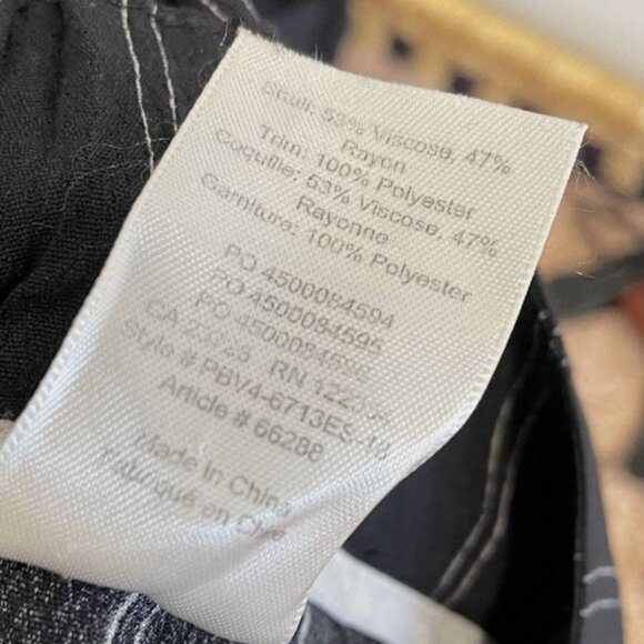 Aritzia Wilfred Faun Cropped Wide-Leg Striped Pants - Size Small - Picture 6 of 6